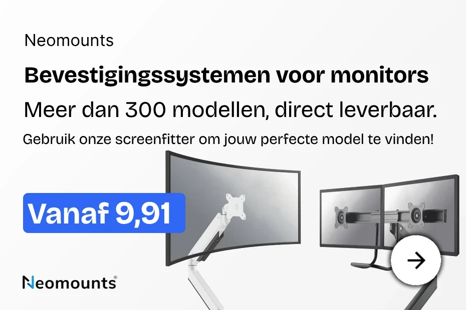 300 verschillende modellen van Neomounts