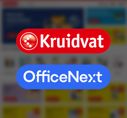 OfficeNext logo en Kruidvat logo